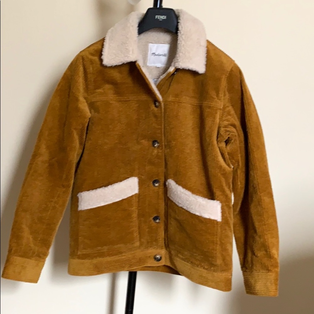 Madewell Sherpa-lined Corduroy Swing Chore Coat - Picture 6 of 8